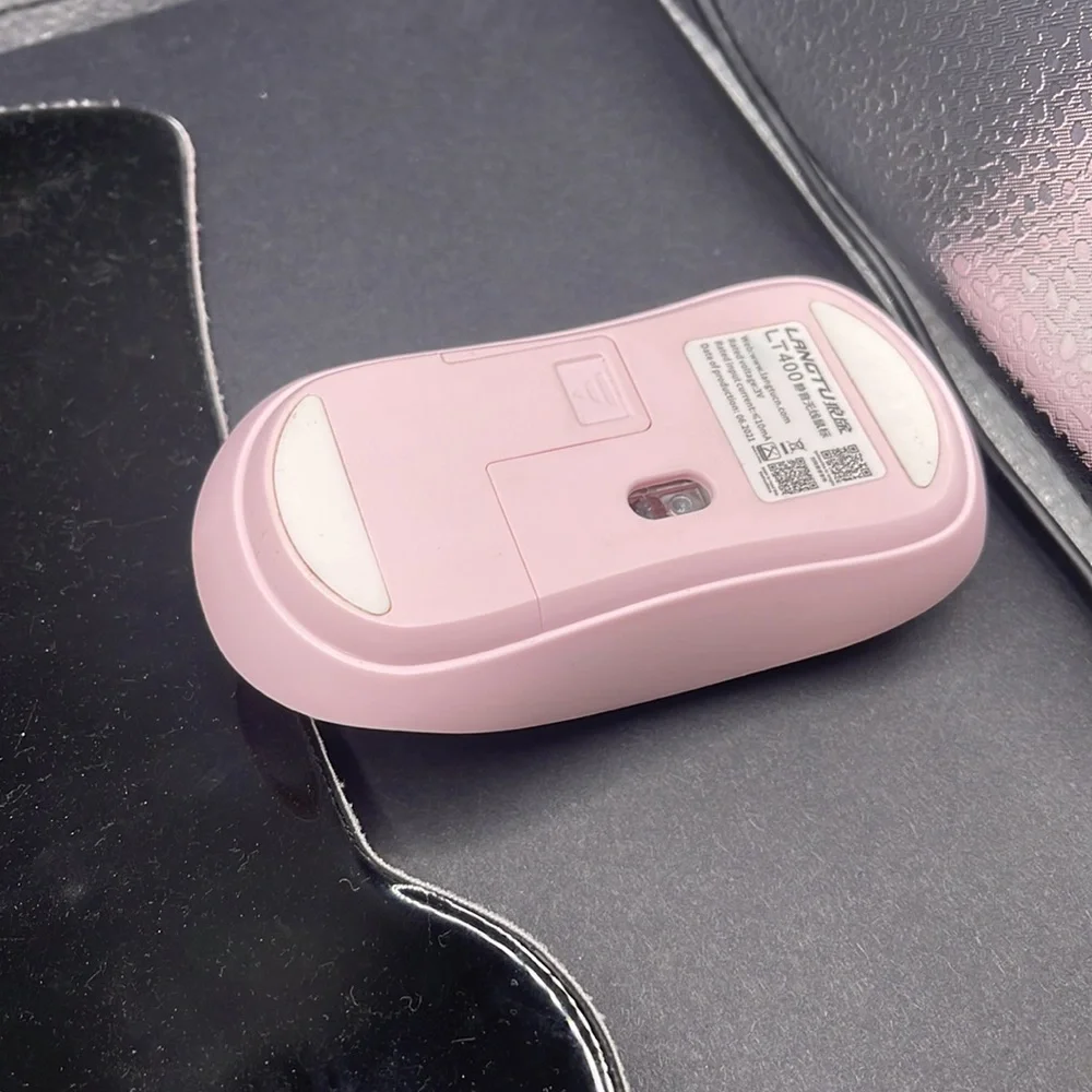 Pink MousePad & Wireless Mouse
